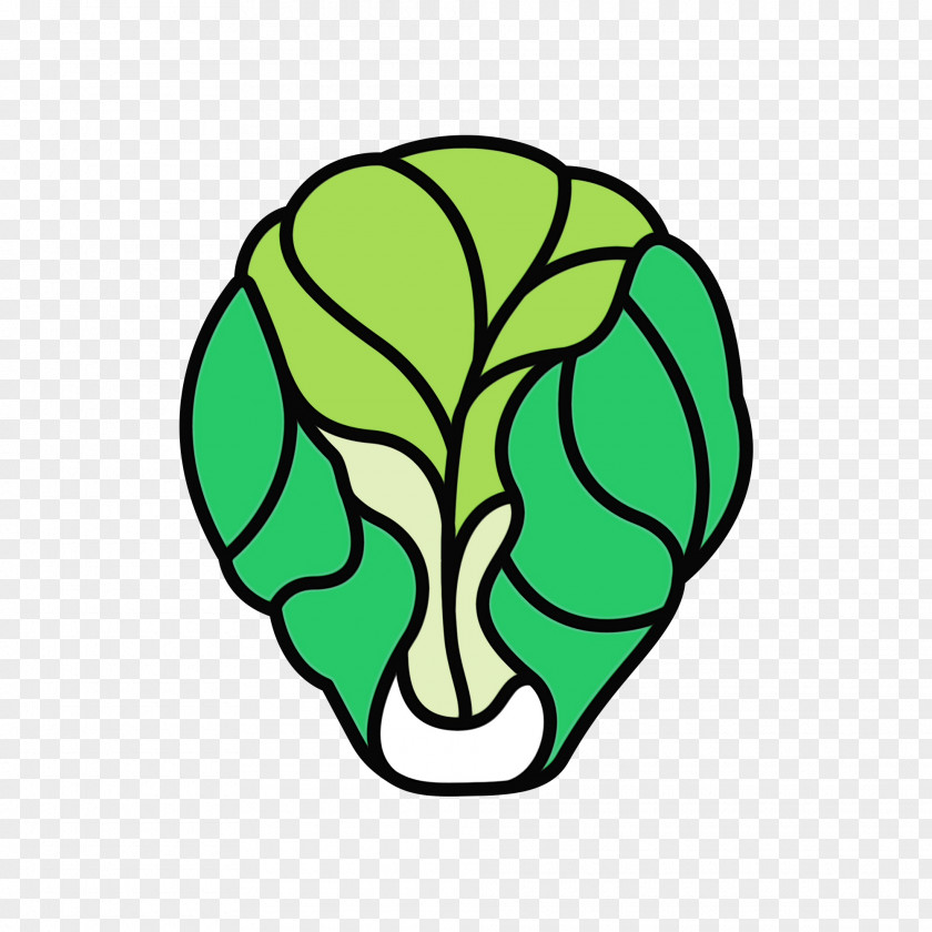 Logo Cruciferous Vegetables Green Leaf Line Plant Art PNG