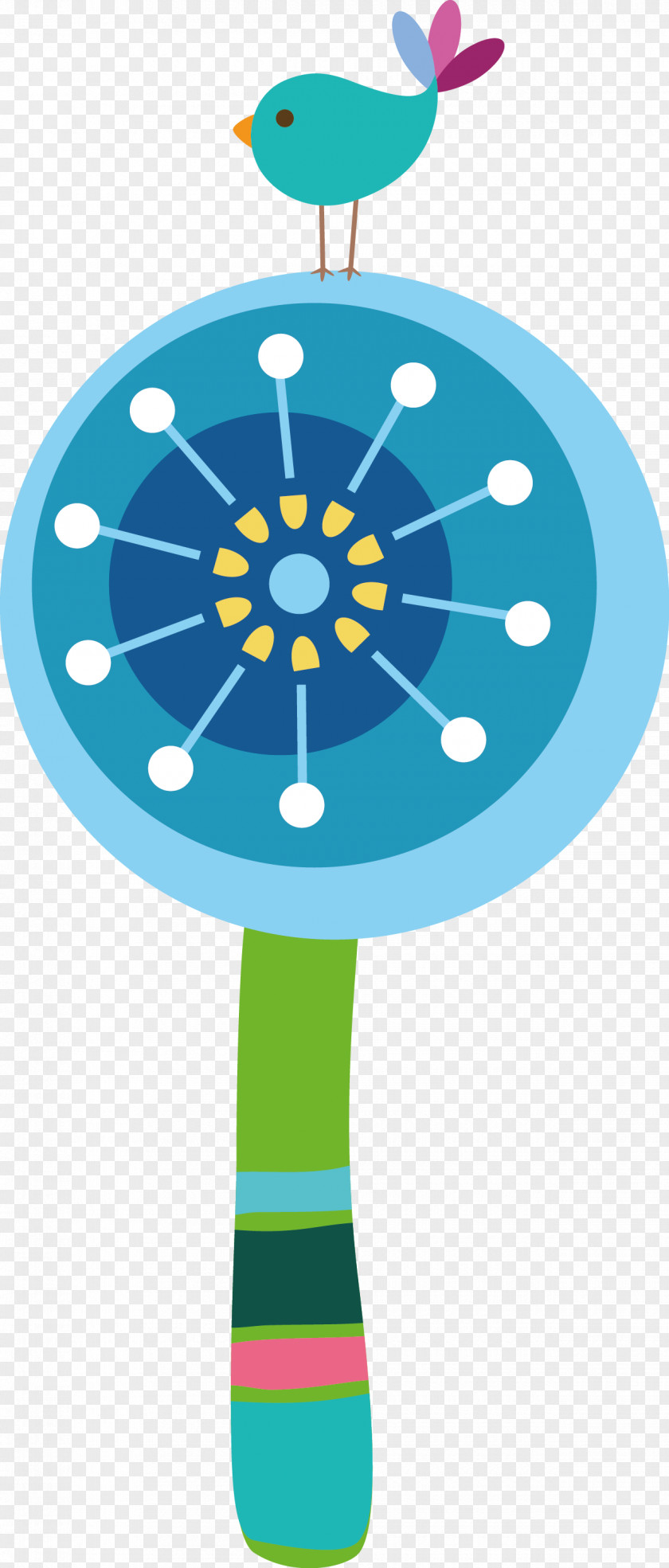 Lollipop Vector Baby Rattle Illustration PNG