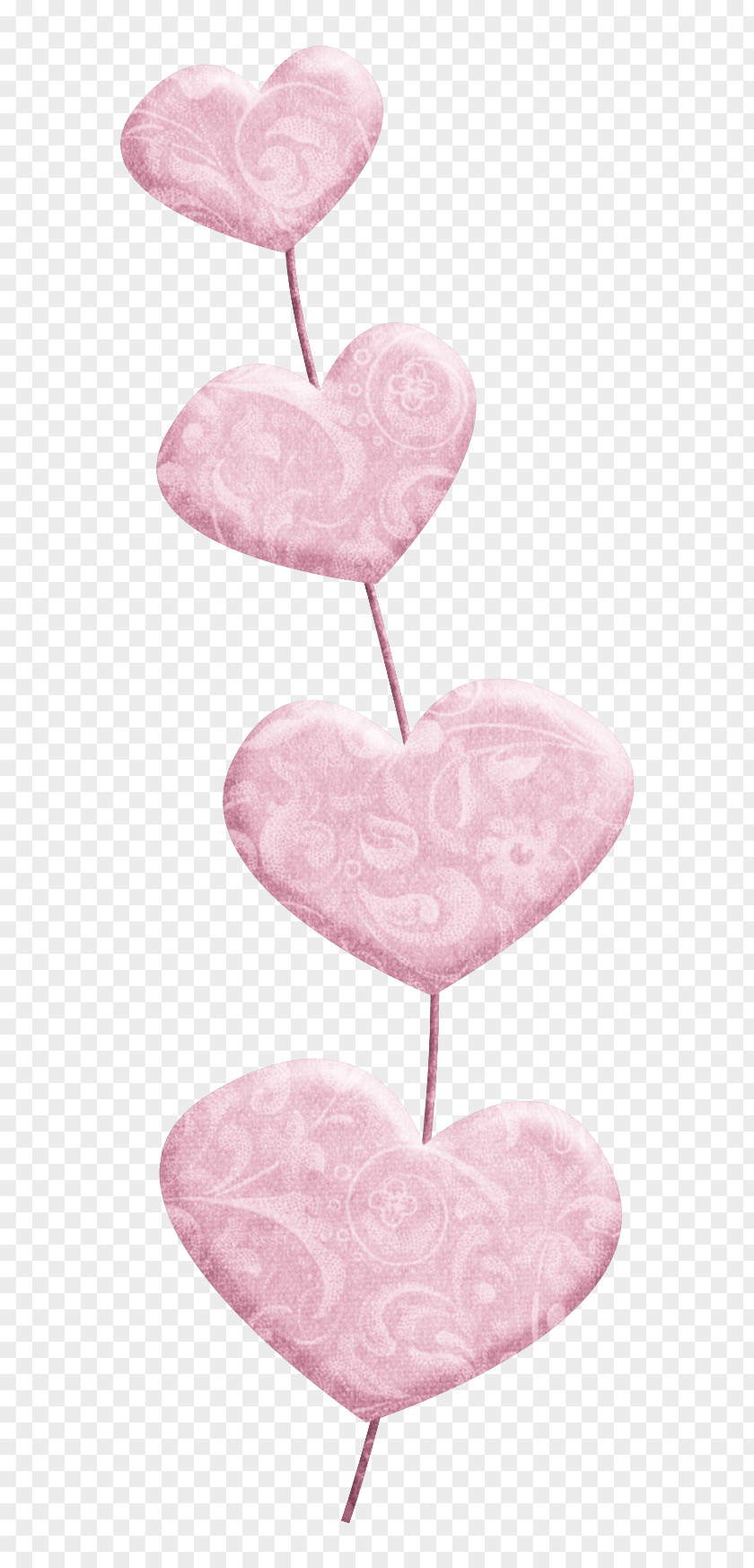 Pink Heart Pattern Icon PNG