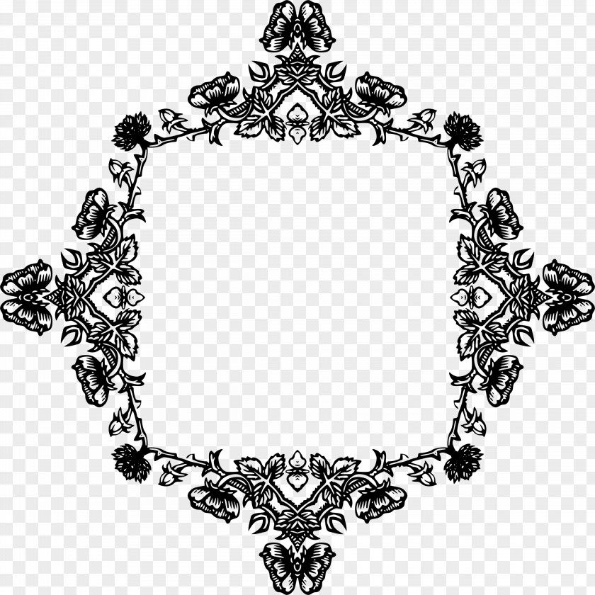 Rose Border Frame Clip Art PNG