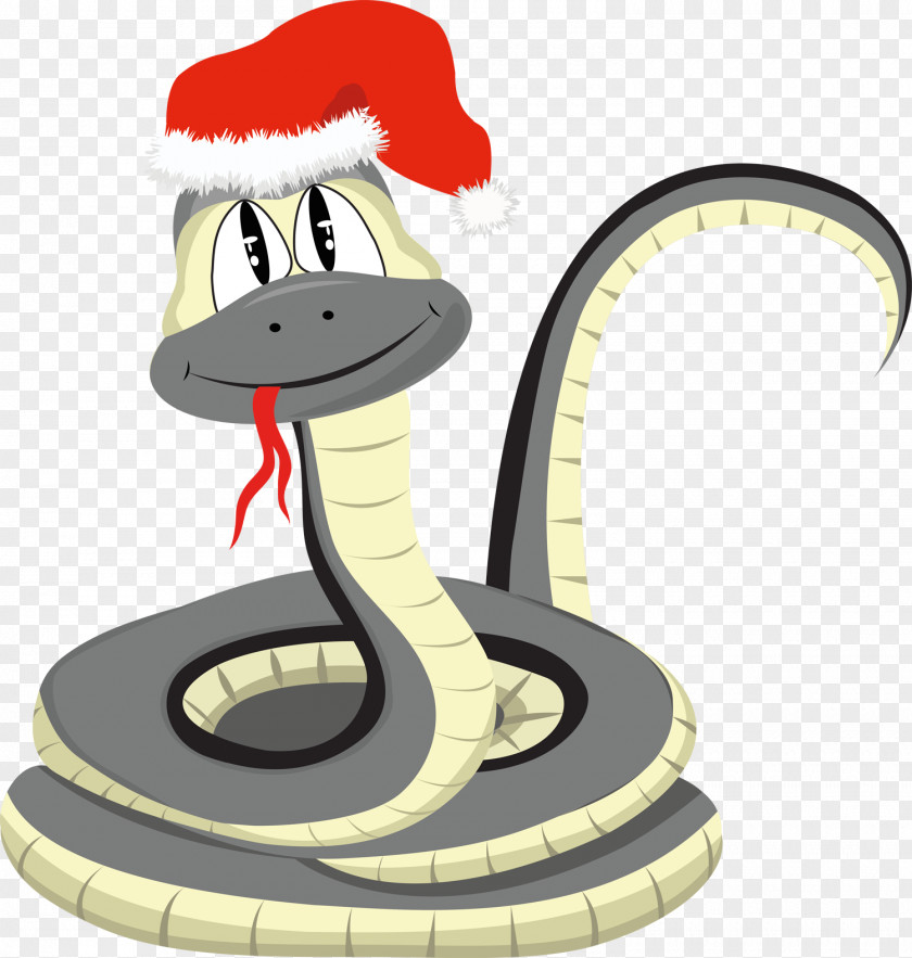 Snake Santa Claus Hat Clip Art PNG