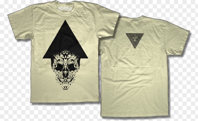 T-shirt Skull Sleeve White PNG