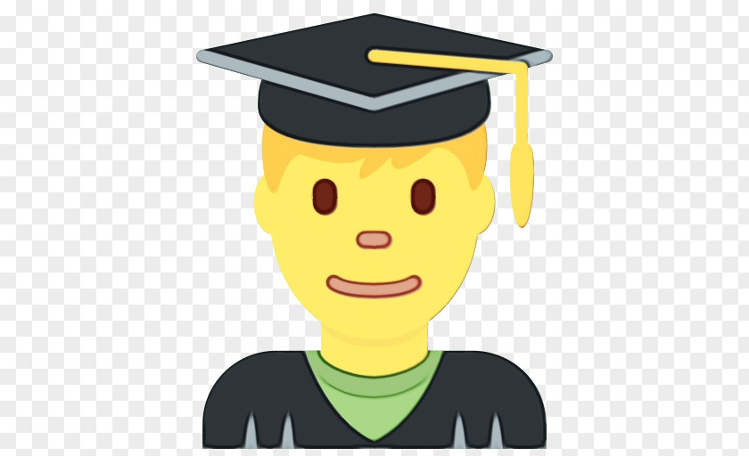 Cartoon Student Graduation Ceremony Smile Drawing PNG