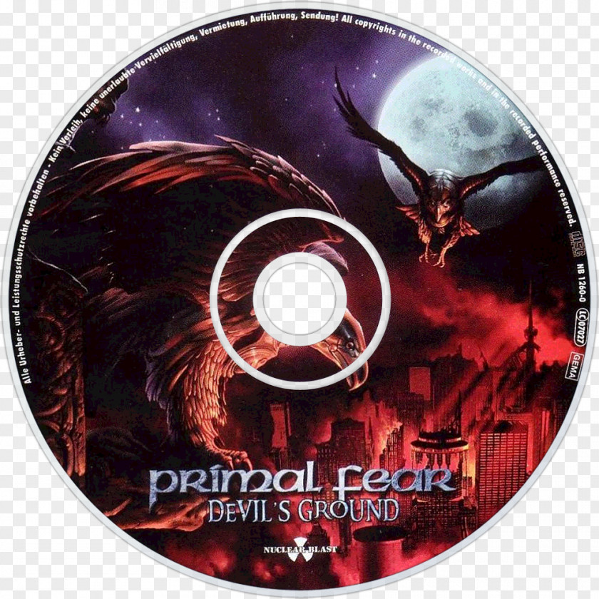 Primal Fear Devil's Ground Album Heavy Metal Compact Disc PNG
