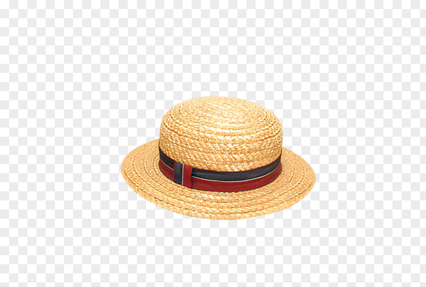 Straw Hat Designer Boater PNG