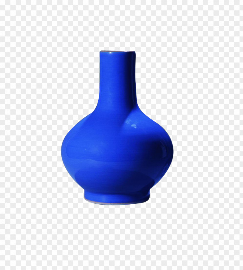 Vase Cobalt Blue Glass Bottle PNG