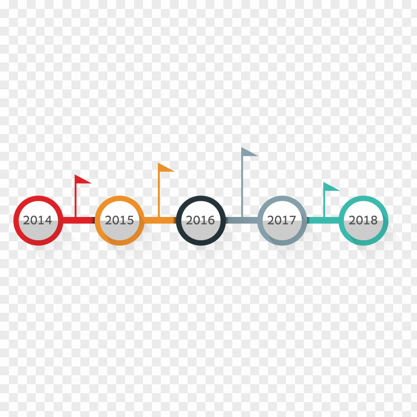 Vector Time Axis Timeline Chart PNG