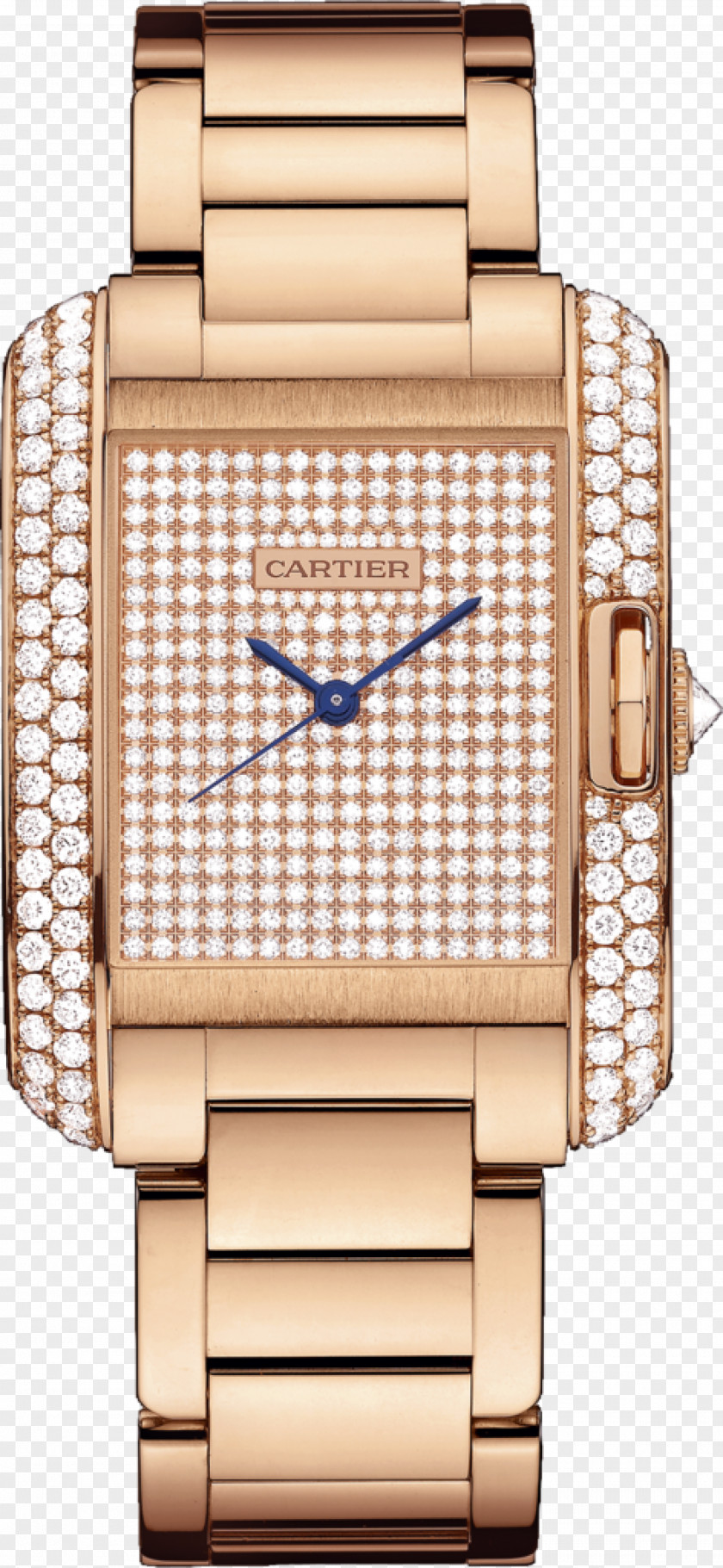 Watch Cartier Tank Anglaise Gold PNG