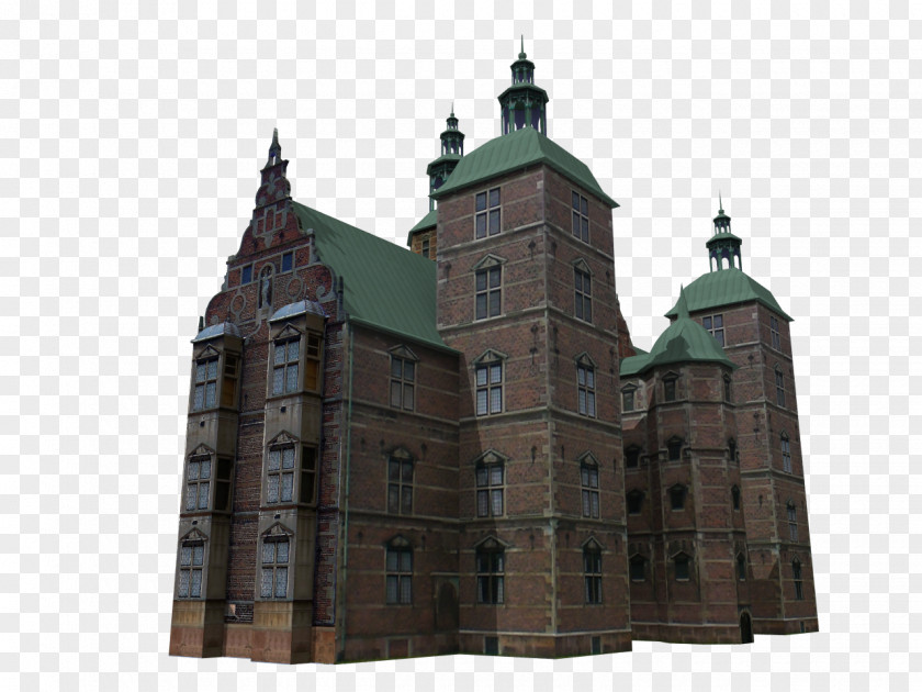 Castle Rosenborg Château Rendering 3D Computer Graphics PNG