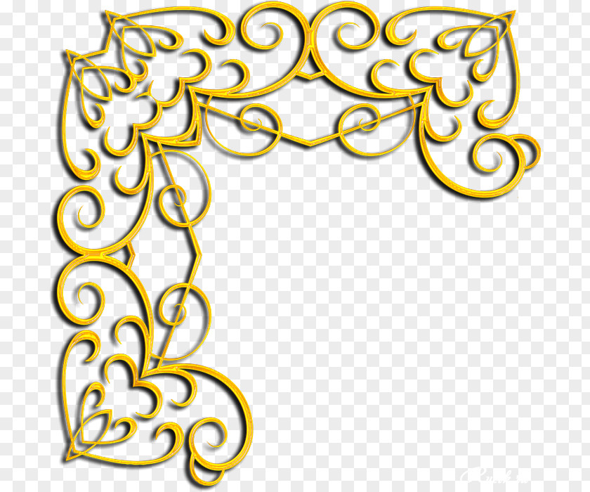 Gold Corner Raster Graphics Jewellery Clip Art PNG