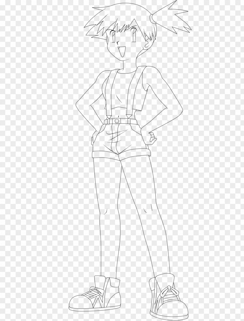Misty Line Art Drawing PNG