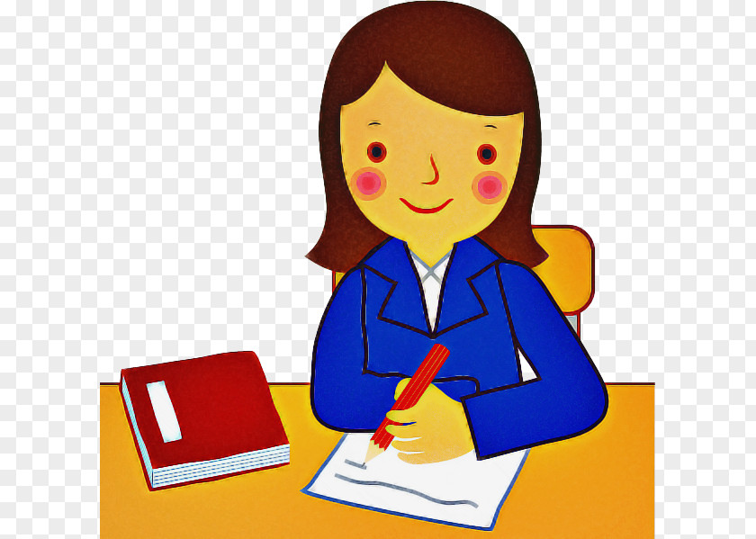 Child Job Cartoon Clip Art Learning Homework Reading PNG