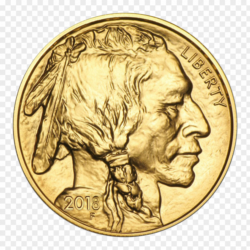 Coin American Buffalo Bullion Gold PNG