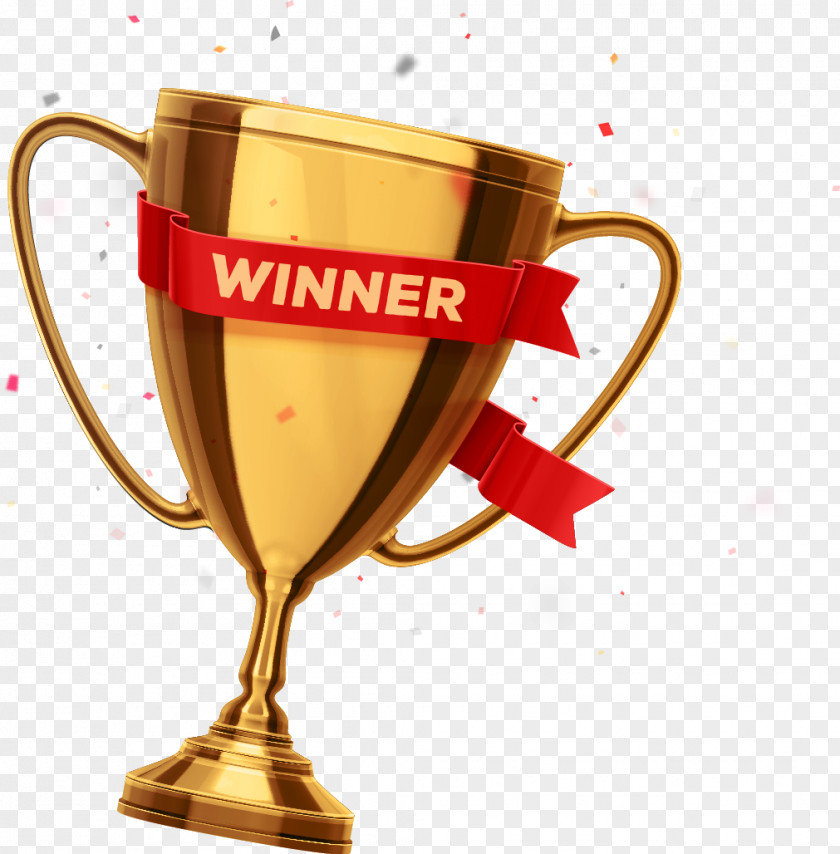 Gold Trophy Online Bingo Award Prize PNG