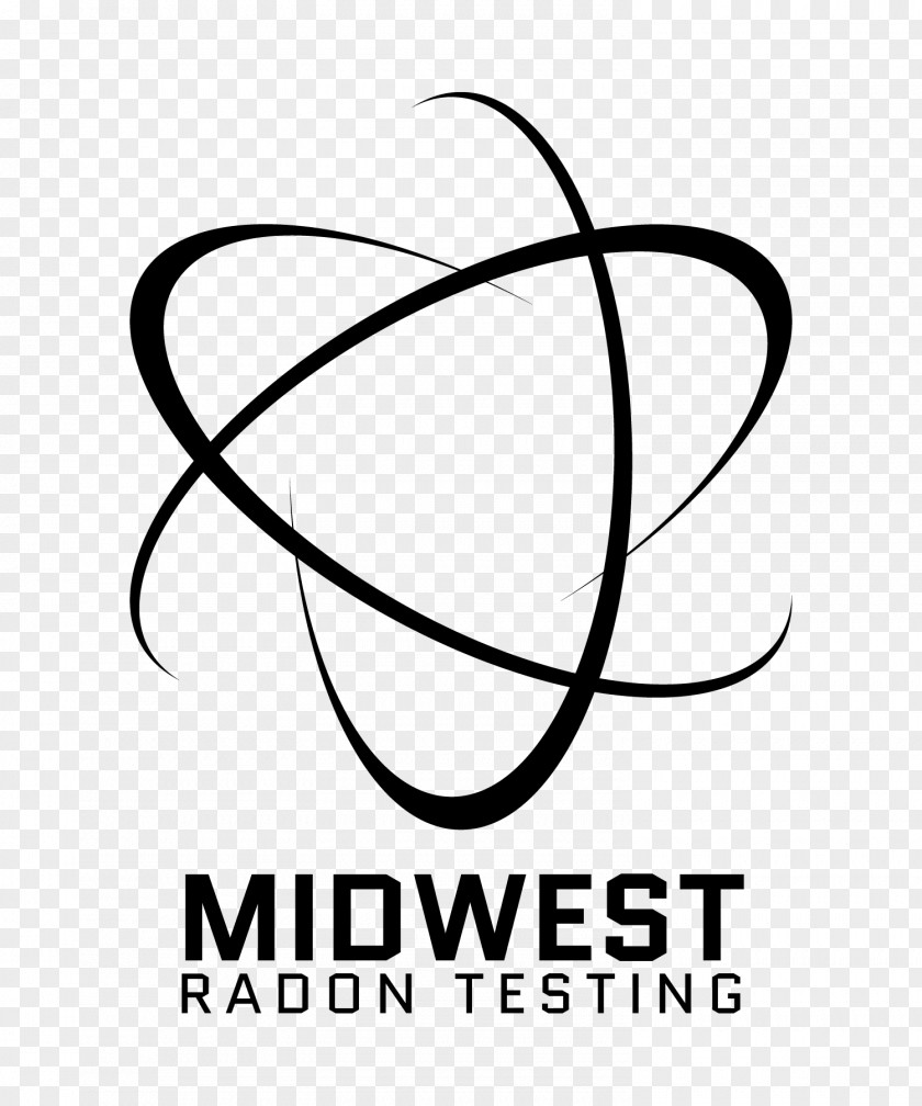 Midwest Radon Testing Logo Atomic Number Vector Model Of The Atom PNG