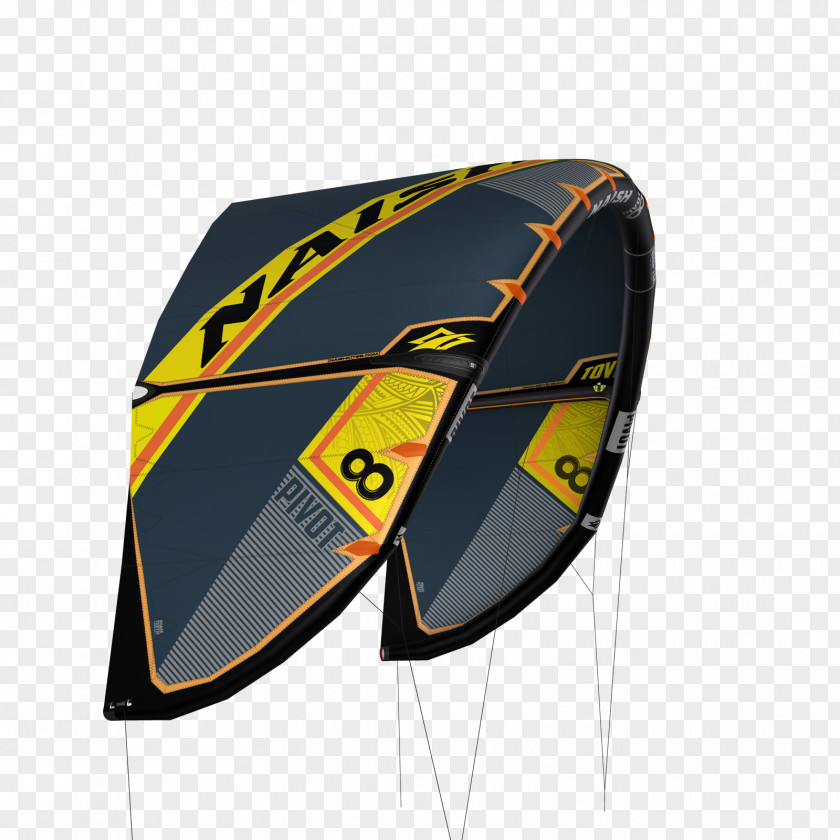 Yellow Kite Kitesurfing Foilboard Leading Edge Inflatable PNG