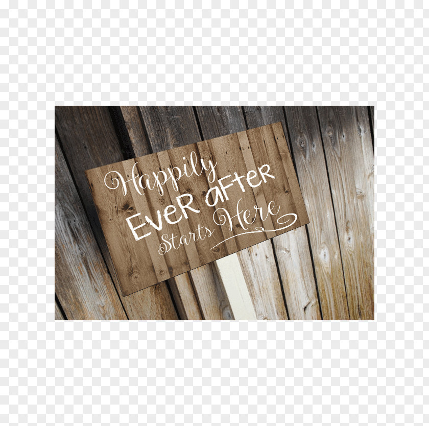 Just Married Sign Plywood Plank Wedding Font PNG