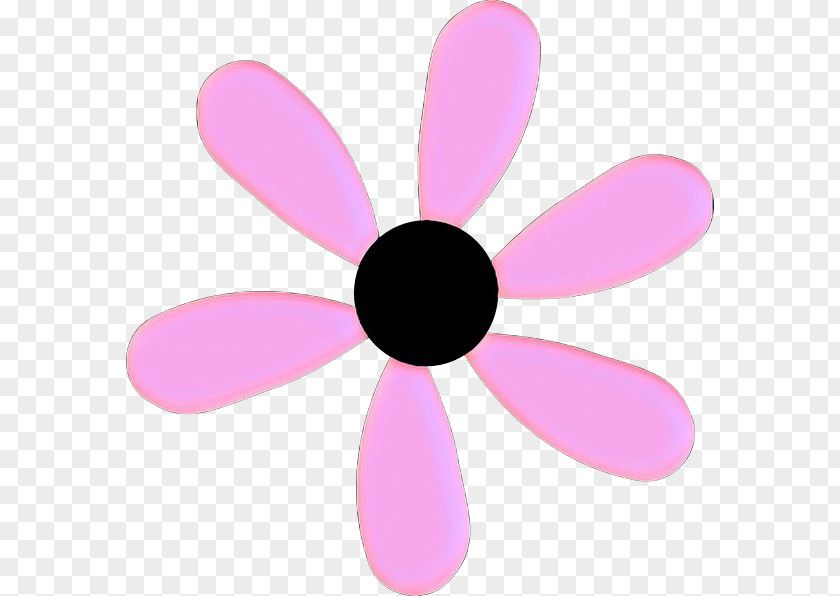 Sticker Magenta Pink Flower Cartoon PNG