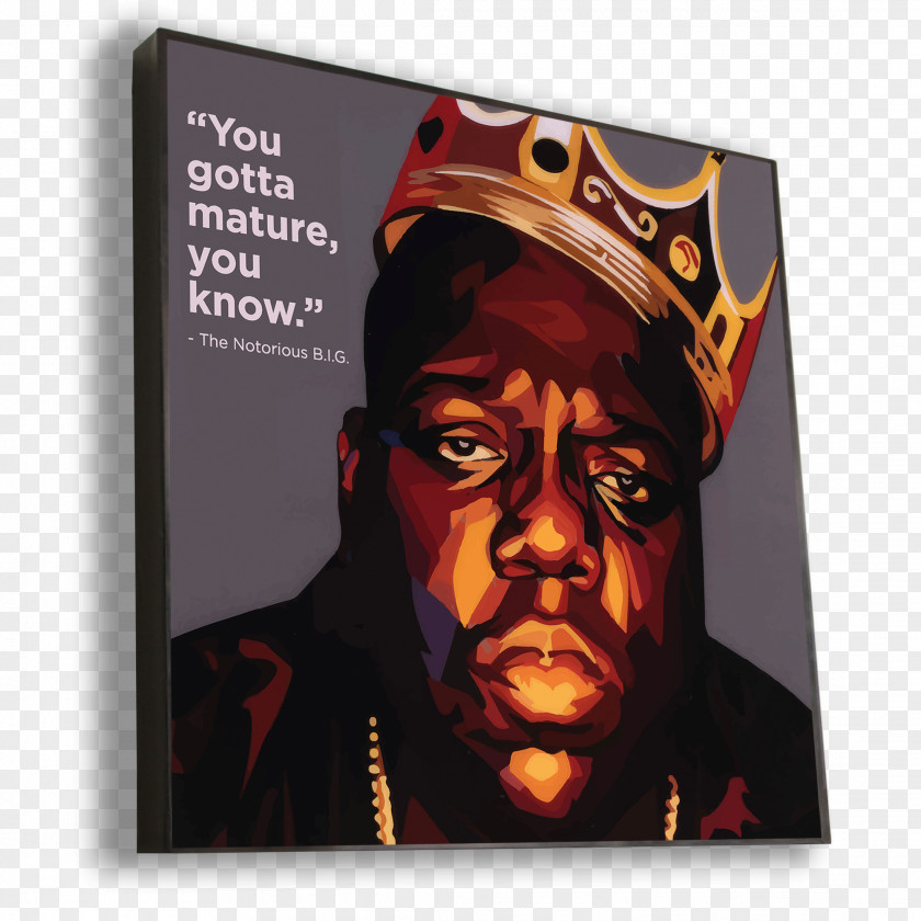 The Notorious B.I.G. Musician BrickART Poster PNG