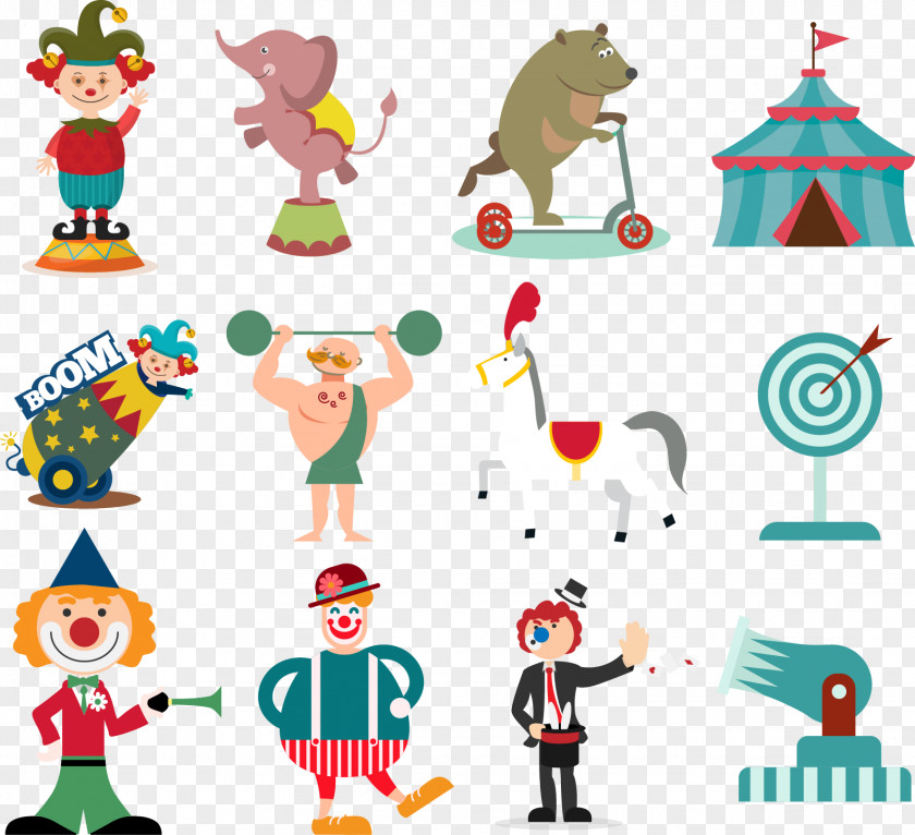 Vector Circus Clip Art PNG