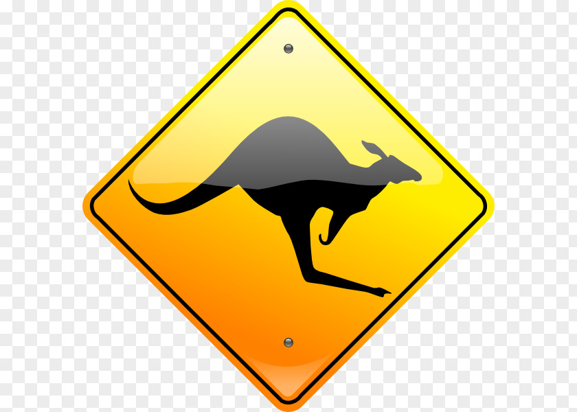 Australia Kangaroo Warning Sign Traffic Clip Art PNG
