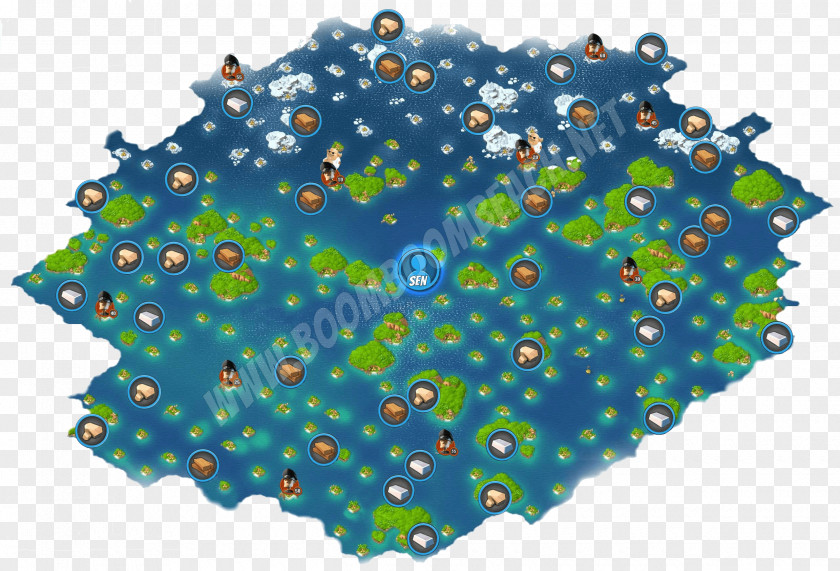 Boom Beach Lieutenant Game Map Android PNG