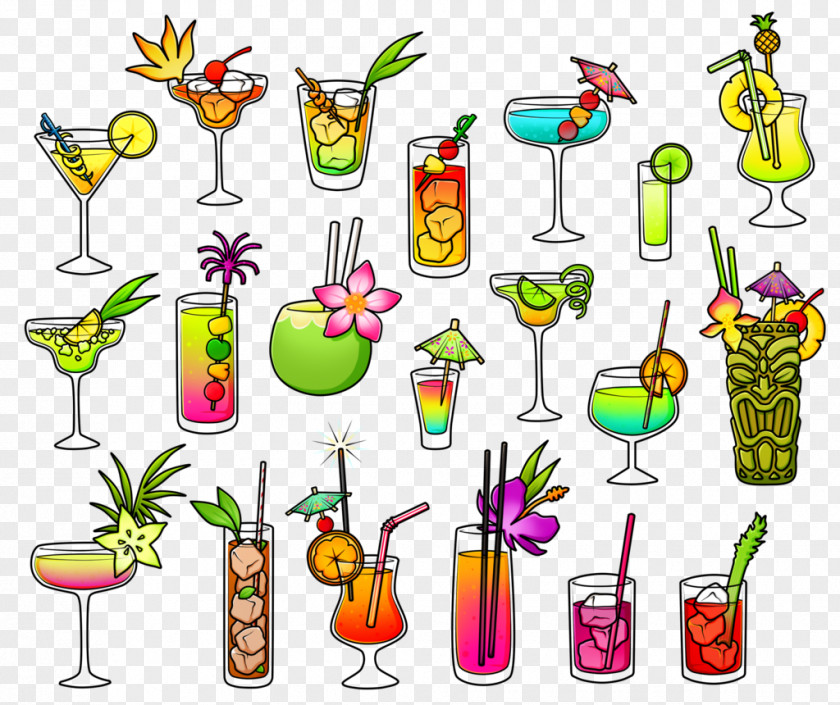 Fruity Vector Cocktail Party Martini Beer Drink PNG