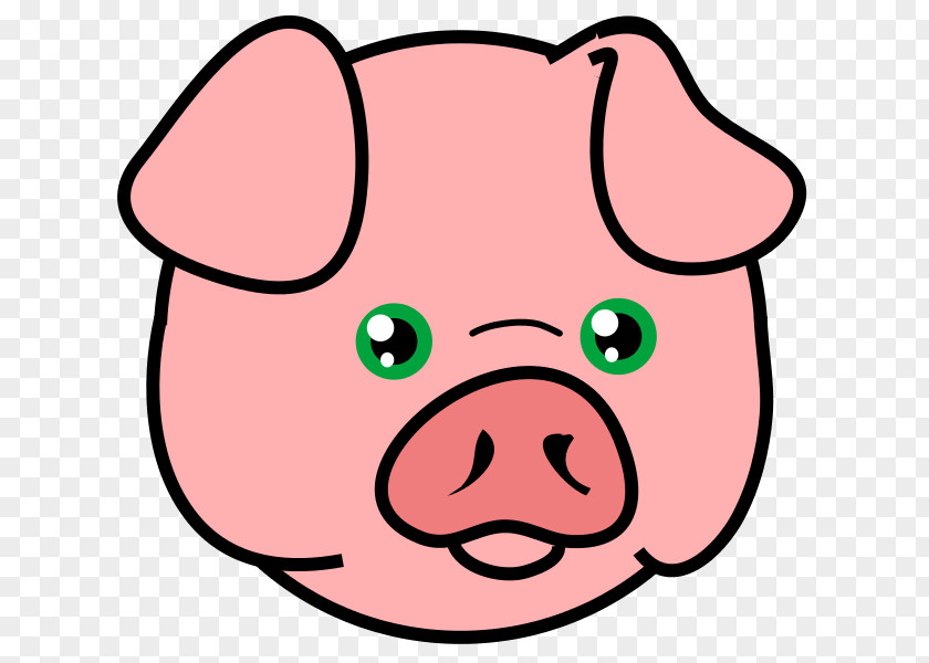 Pig Head Cliparts Domestic Face Drawing Clip Art PNG