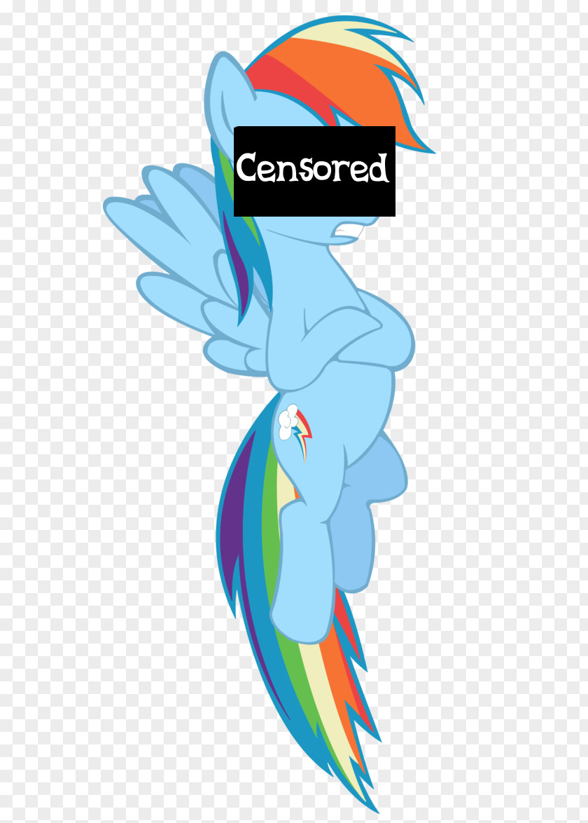 Censored Sign Rainbow Dash Cartoon Comics Fan Art YouTube PNG