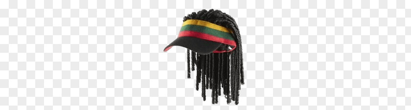 Jamaican Cap With Dreadlocks PNG Dreadlocks, black and green rasta hat with wig clipart PNG