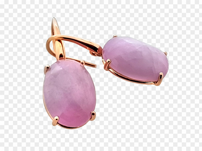 Purple Amethyst Earring PNG