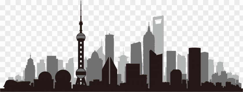 Silhouette Shanghai Royalty-free Skyline PNG