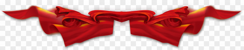 Three-dimensional Bow Silk Red Ribbon Textile PNG