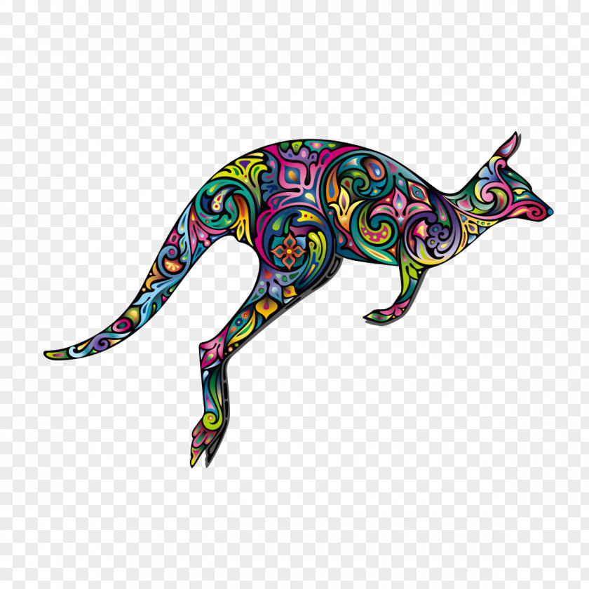 Creative Design Kangaroo Tattoo Drawing Animal PNG