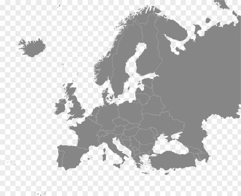 Map Europe Blank Mapa Polityczna PNG