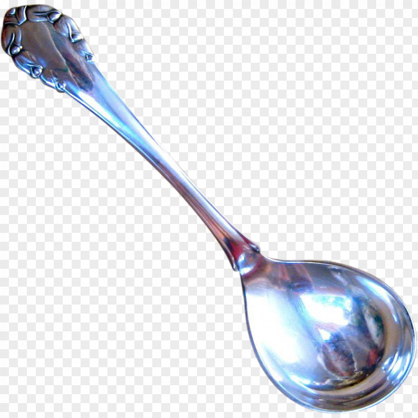 Spoon Fork Cobalt Blue PNG