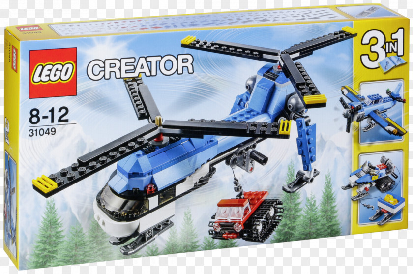 Helicopter Amazon.com LEGO 31049 Creator Twin Spin Lego Racers PNG