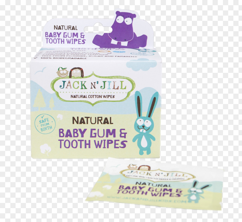 Jack And Jill Bathroom N' Baby Gum & Tooth Wipes Gums Packaging Labeling PNG