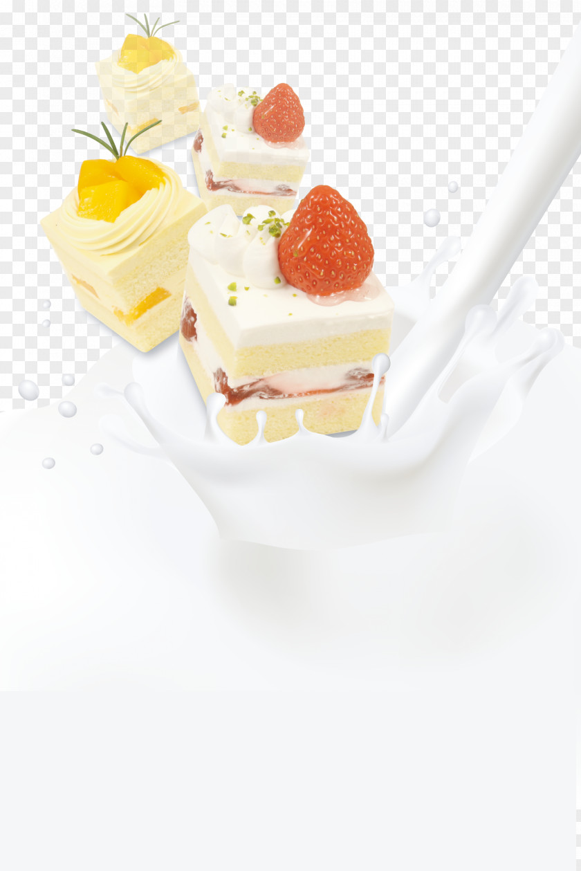 Yogurt To Promote Its Goods And Food Sponge Cake Poster Milk PNG