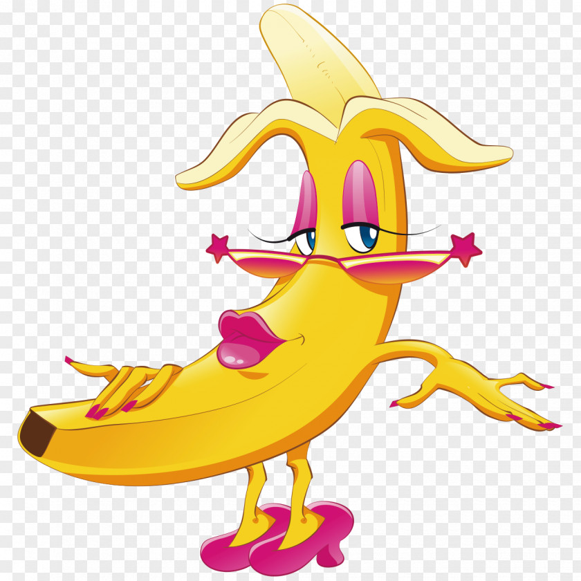 Banana Cartoon Vector Graphics Clip Art Illustration PNG