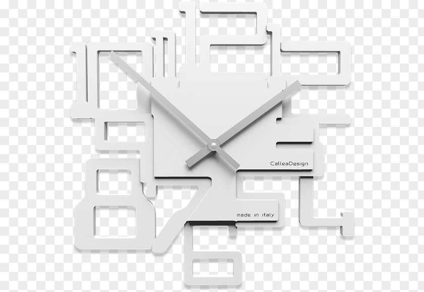 Legno Bianco Brand Clock PNG