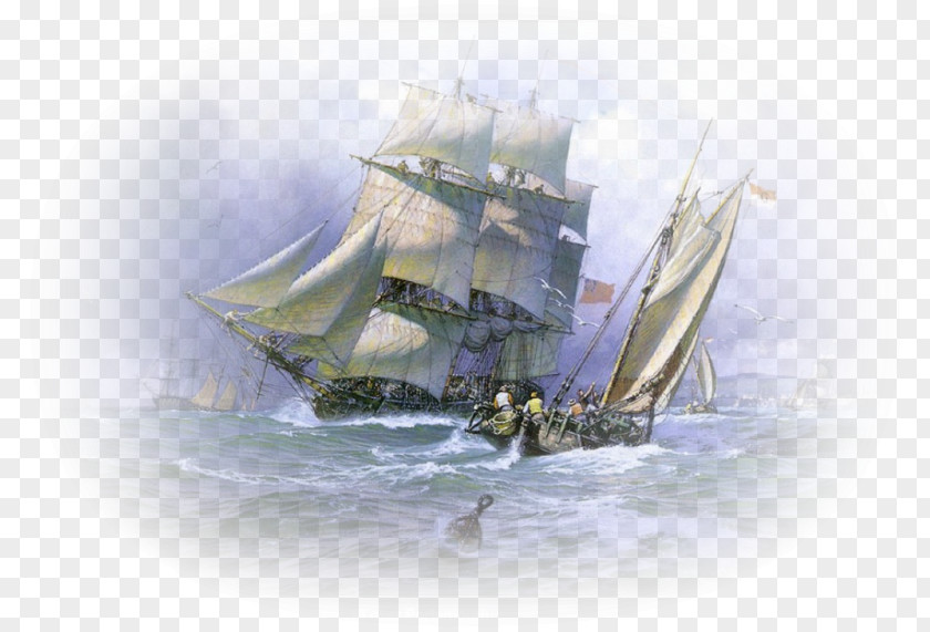 Pouring Sailing Ship Tall PNG