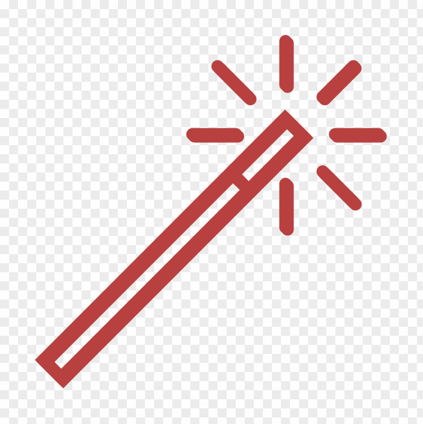 Red Essential Set Icon Wizard Magic Wand PNG