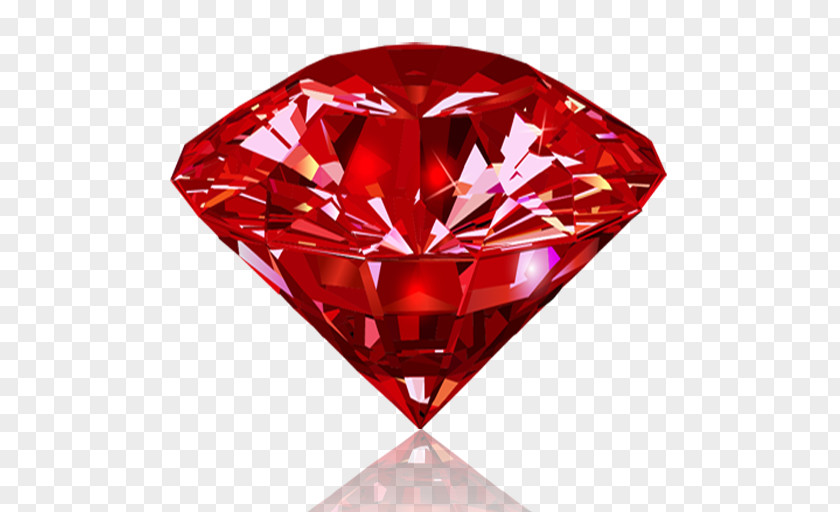 Ruby Red Gemstone Diamond PNG