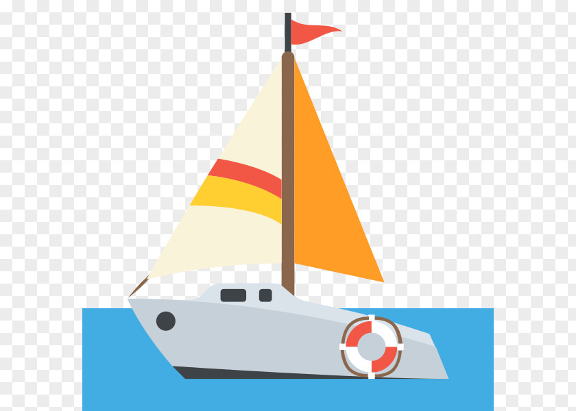 Sail Sailboat Emoji SMS PNG