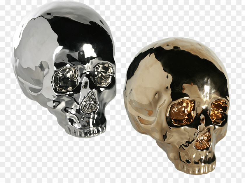 Silver Piggy Bank Ceramic Totenkopf Tirelire PNG