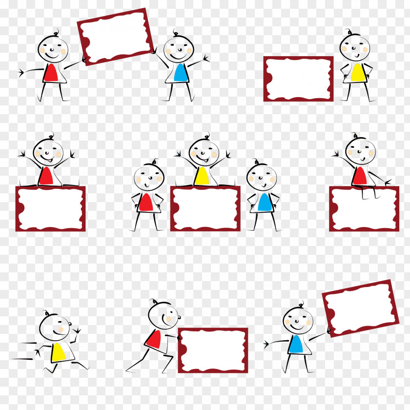 Children Interpolation Bulletin Board Clip Art PNG