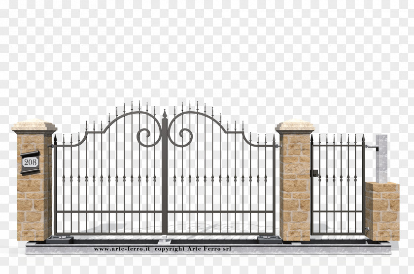 Gate Wrought Iron Fence Window PNG