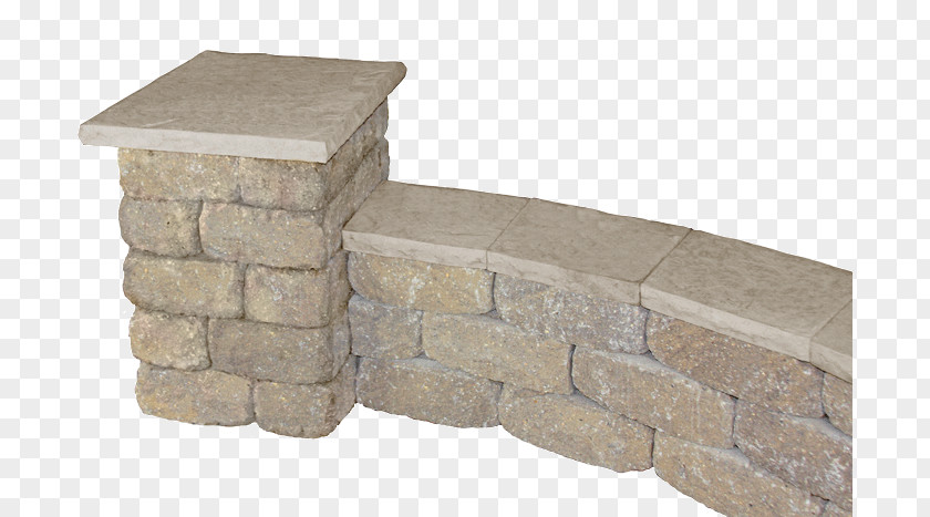 Stone Fence Wall Column Coping PNG