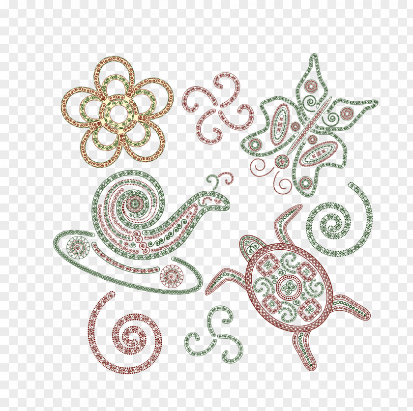 Vector Snail Tortoise Henna Royalty-free Illustration PNG